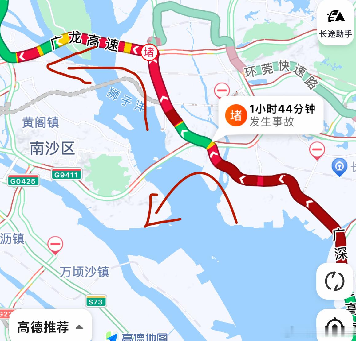 每次节假日，深圳去广州的高速都是爆堵，主要原因就是匝道转大桥，当年就一个虎门大桥