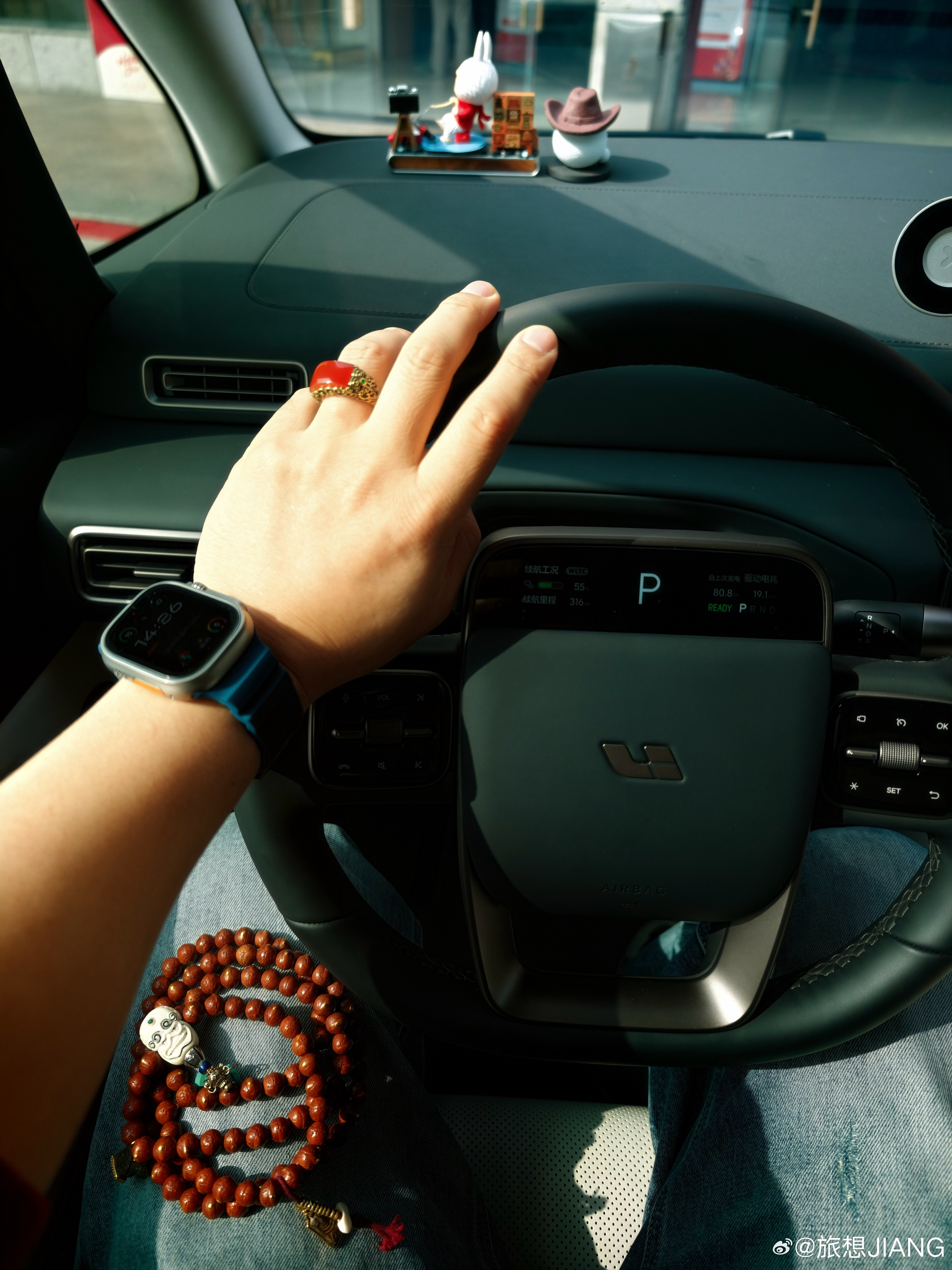 理想和手串挺配的，毕竟年纪已到中登理想汽车我与汽车的日常旅想 jiang