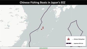 美国驻日本大使说，9月15日，在中国对同一海域实施海鲜禁运后，中国船只在日本海岸