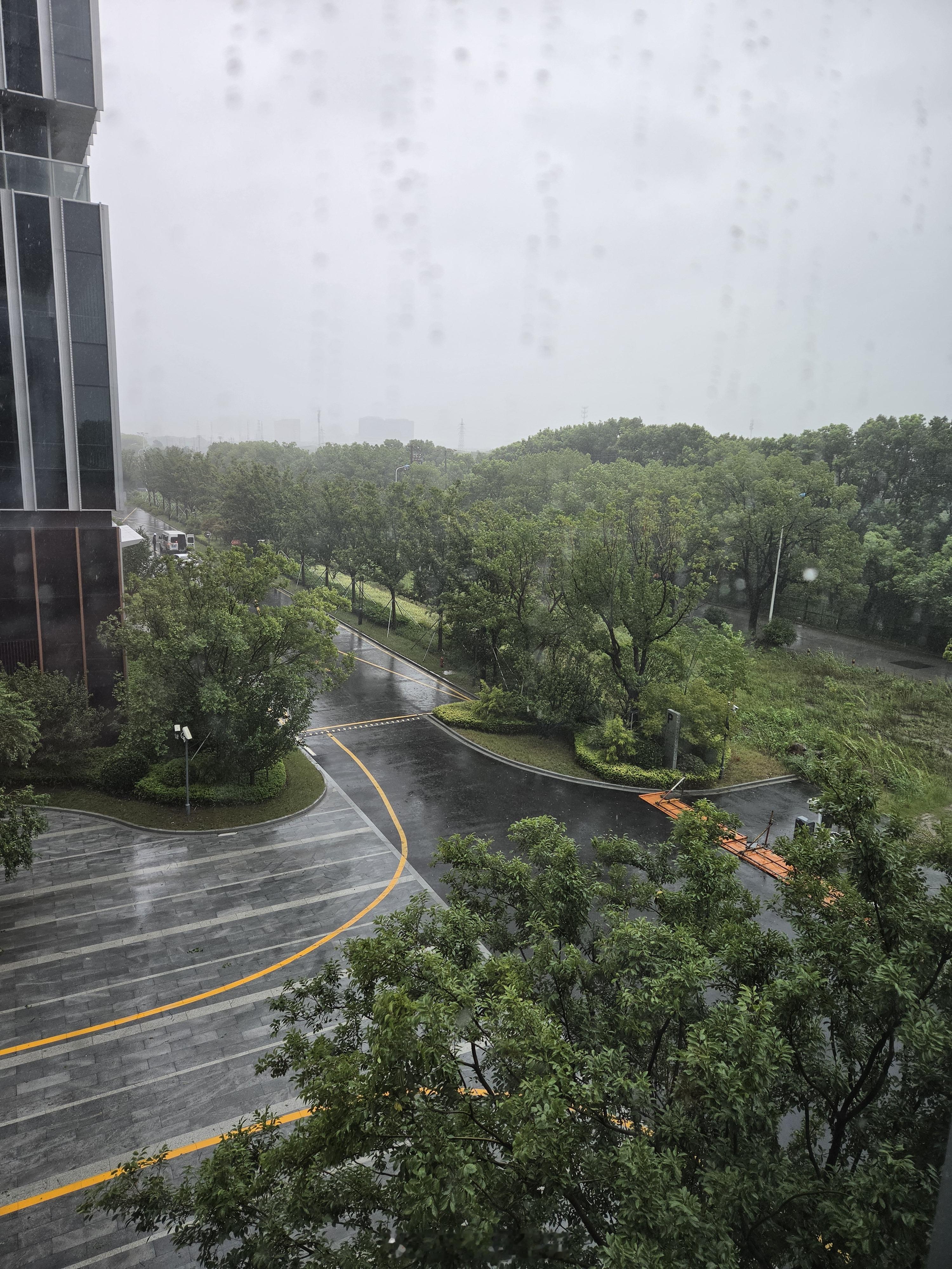台风都过去了，今天这雨还这么大连绵不断的下。 
