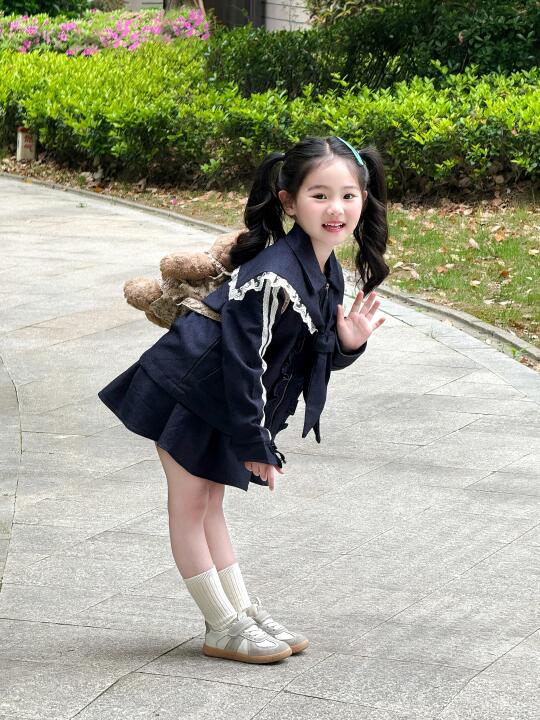 女儿这样穿好可爱～