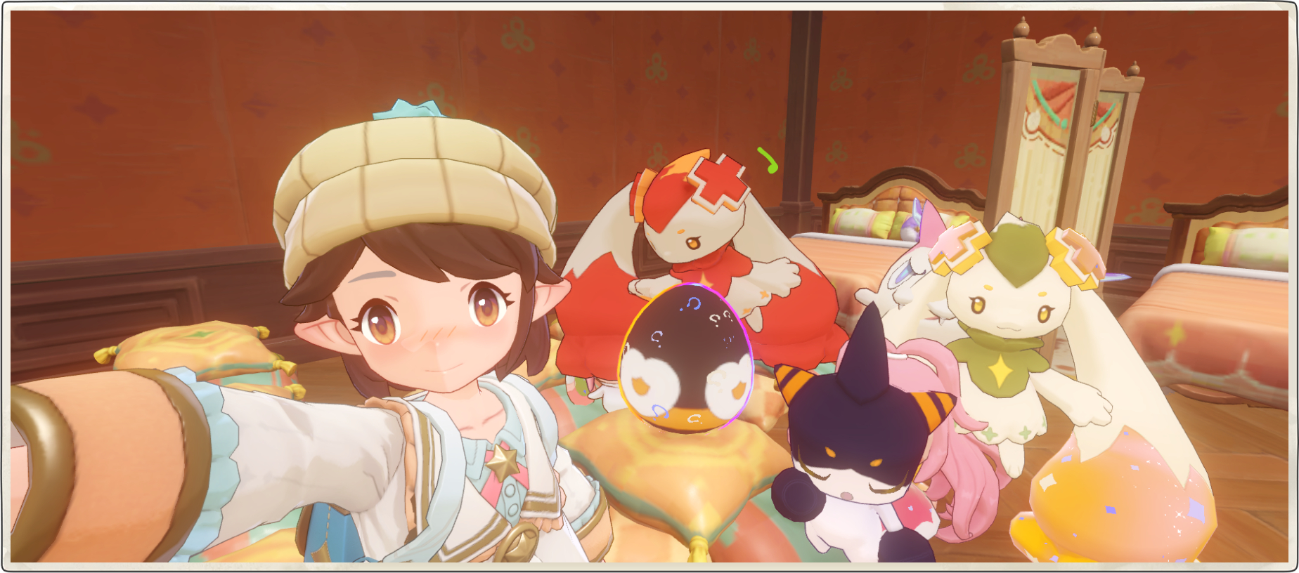 只是想给恶魔叮的炫彩蛋拍个照，然后来了一群小可爱🥰🥰🥰 