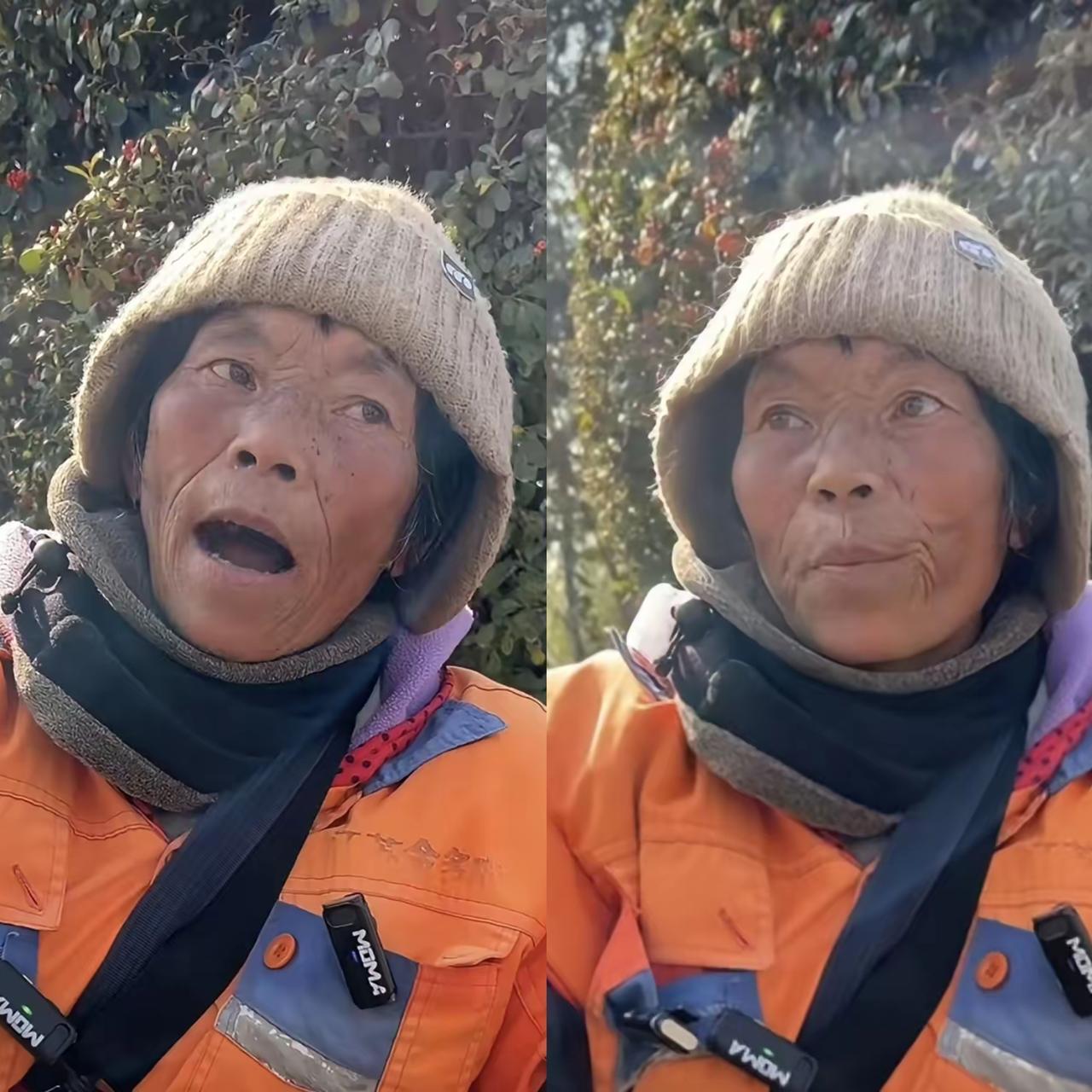 59岁还顶着风吹日晒扫街！
一个月2300块的工资全上交儿子！
不交儿媳妇就上门