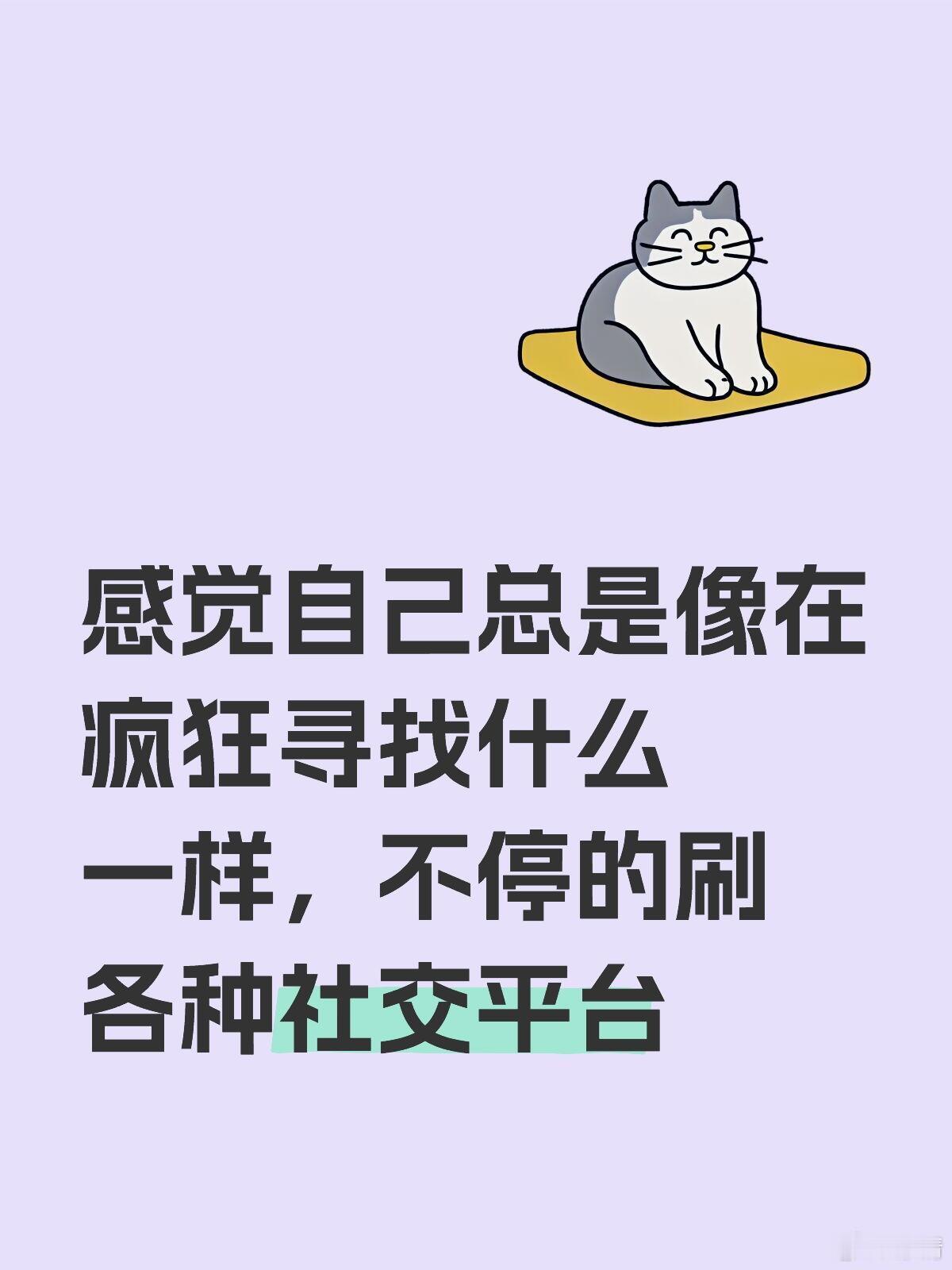 感觉自己似乎在疯狂的寻找什么 