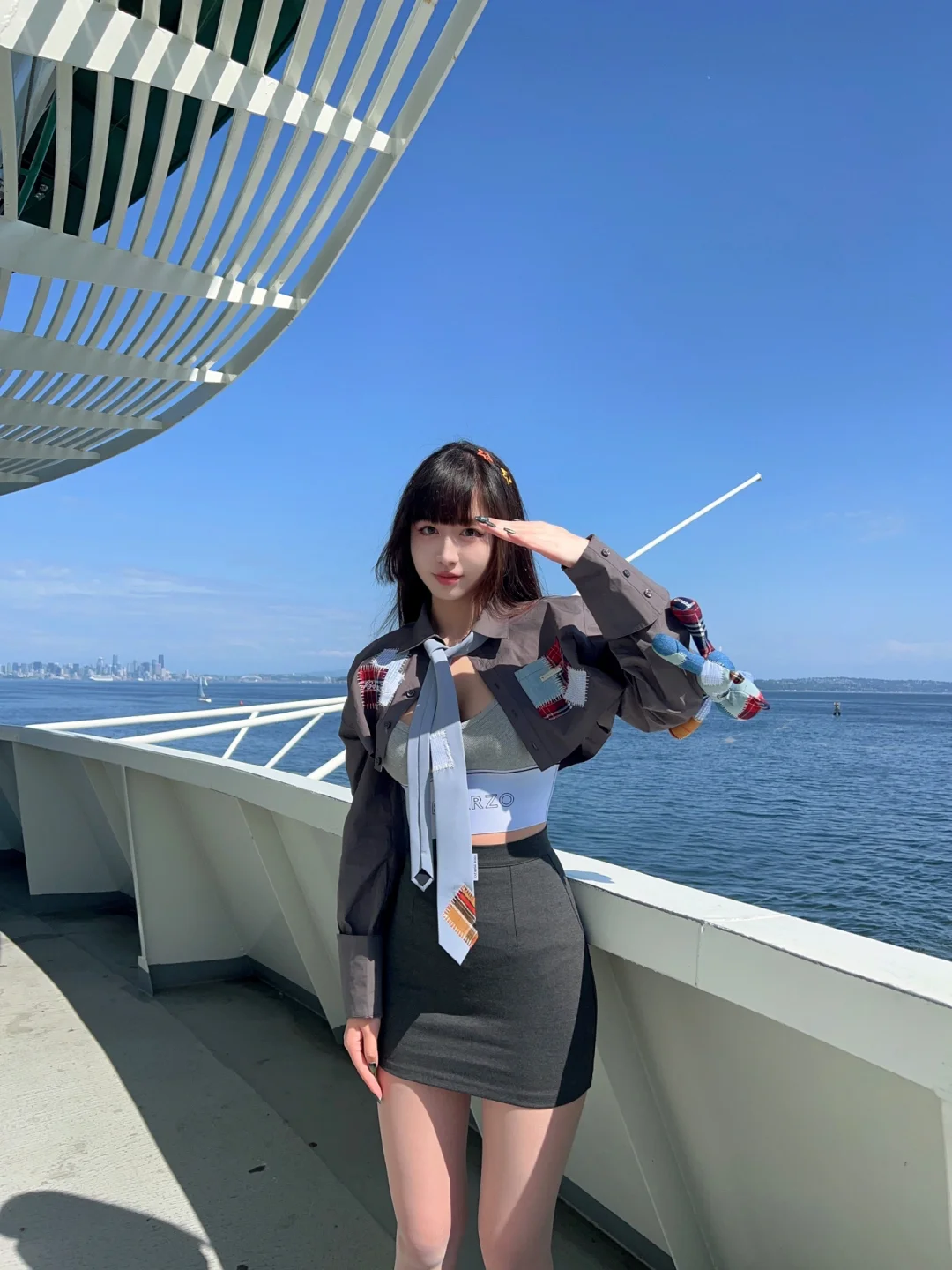 在⛴️上敬礼，真是泰裤辣！西雅图渡轮Ferry