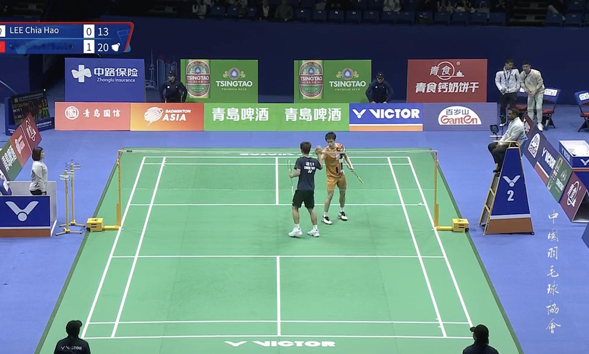 2026亚洲羽毛球团体锦标赛 【男团B组：中国台北 1-2 🇭🇰中国香港】1