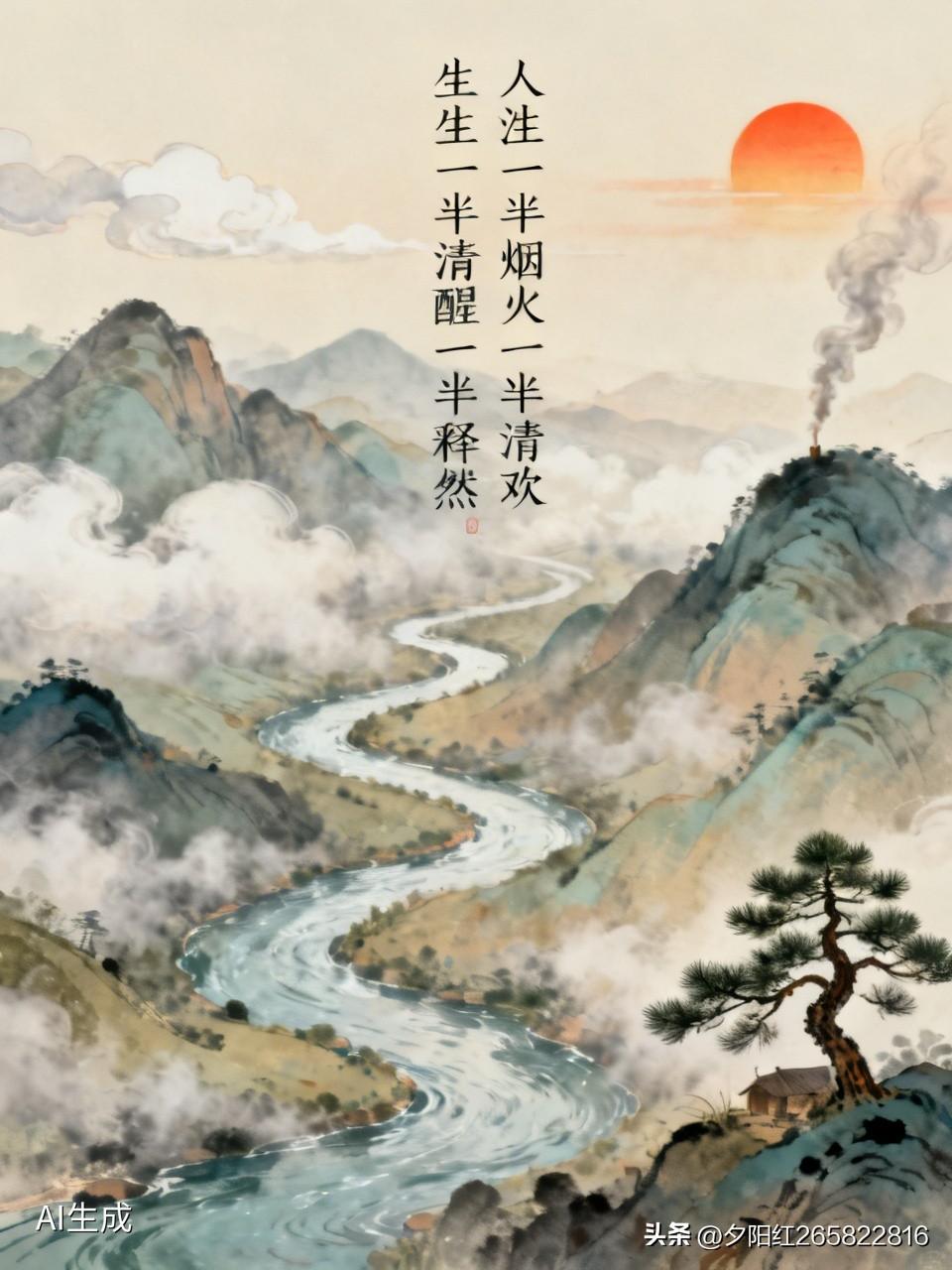 生活不就是一半烟火一半清欢，人生一半清醒一半释然嘛。很多人一生都在追逐豪车、豪宅