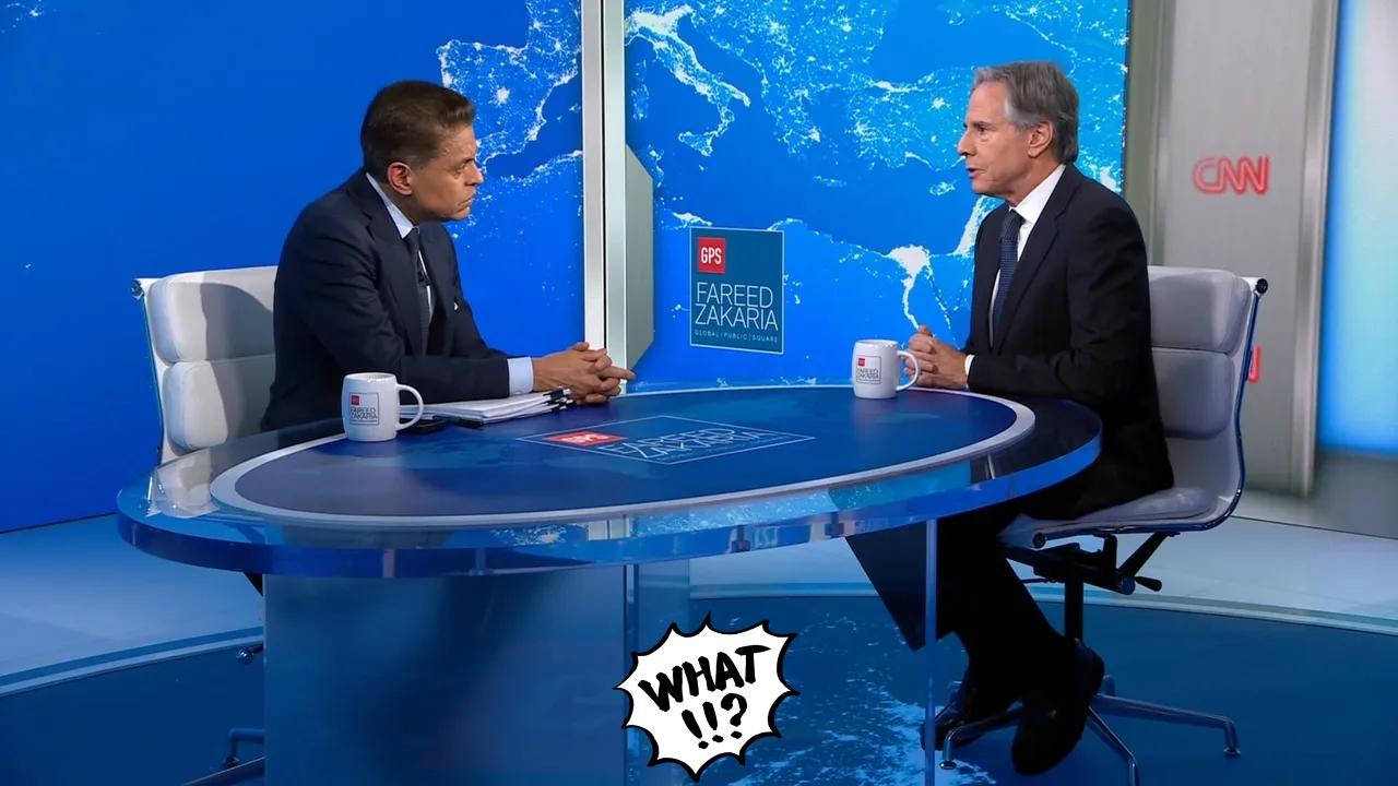 美国布林肯套路藏不住了！
 
12月22日，美国前国务卿布林肯在CNN主持人扎卡