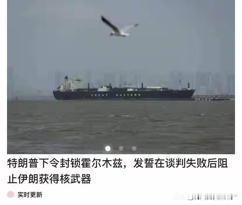 4月13日，22时，美军真的开始封锁霍尔木兹。
目前，美军舰已经在霍尔木兹海峡游