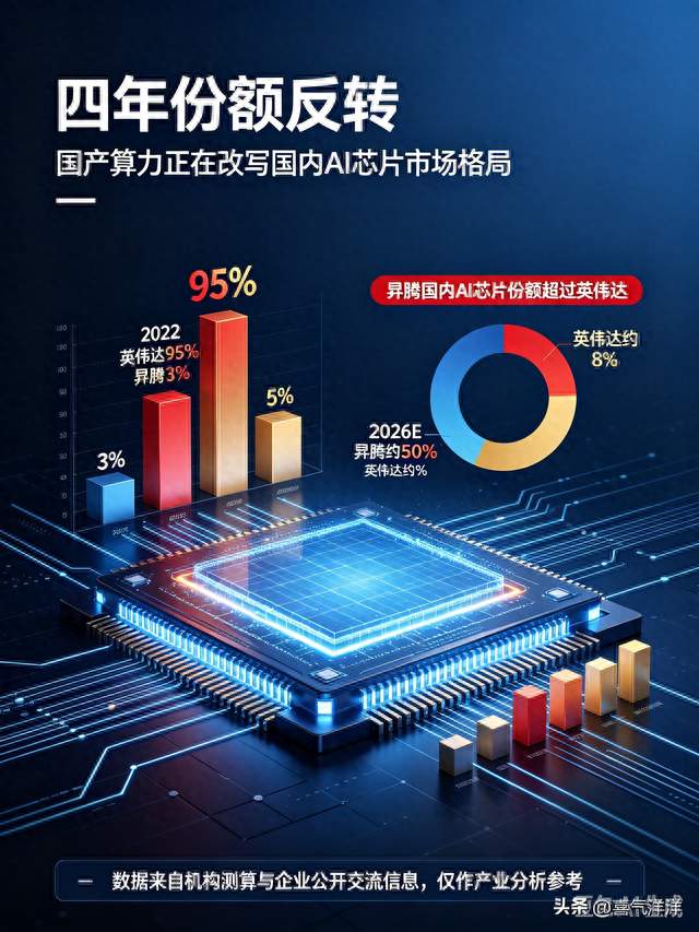 昇腾国内AI芯片份额反超英伟达，背后现实值得深思
