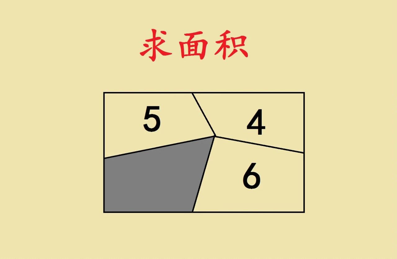 这是一道小学五年级几何求面积，中等生认为太难，后进生却几条辅助线轻松化解难题。
