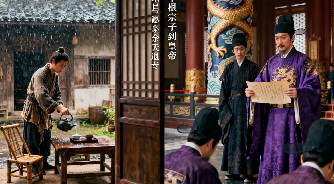 赵昀原本只是普通赵姓皇族，血缘远、无功绩，一个意外为执政权臣史弥远相中，终于成了