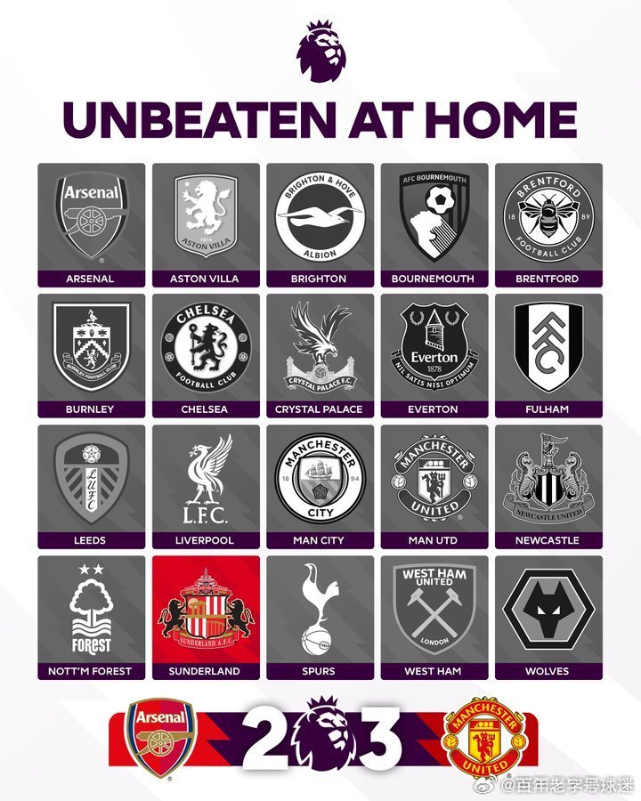 英超官方：桑德兰成为本赛季唯一一支主场保持不败的球队！🏰阿森纳2比3曼联  c