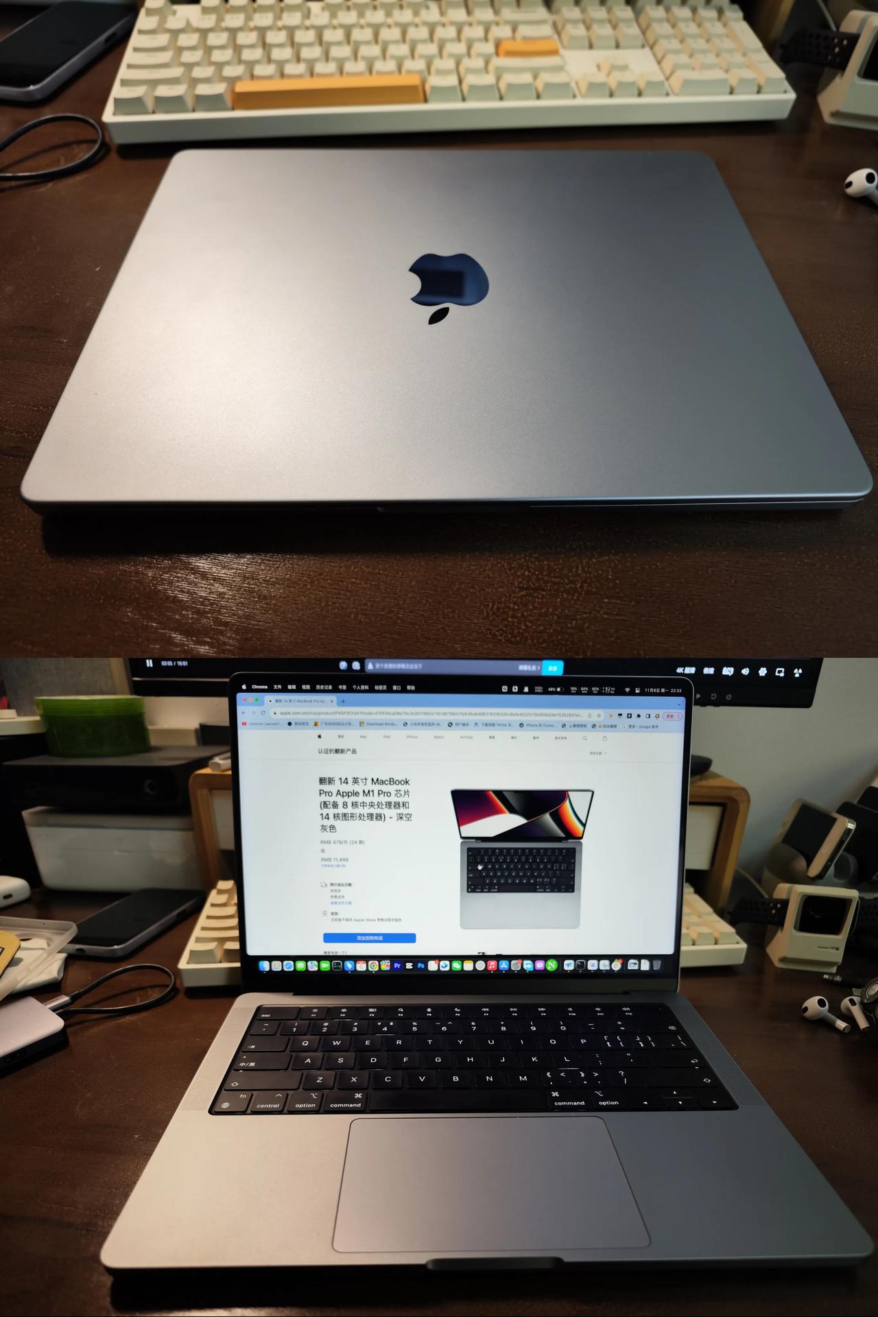 【14寸MacBook Pro M1Pro很值】
现在越看我的14寸MacBoo
