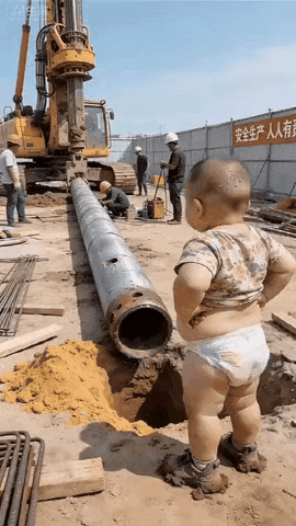 天生就是干工地的料～