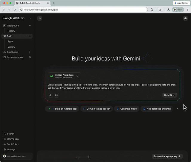 【谷歌升级 AI Studio：文本直出原生安卓应用，打通测试全流程】谷歌为 G