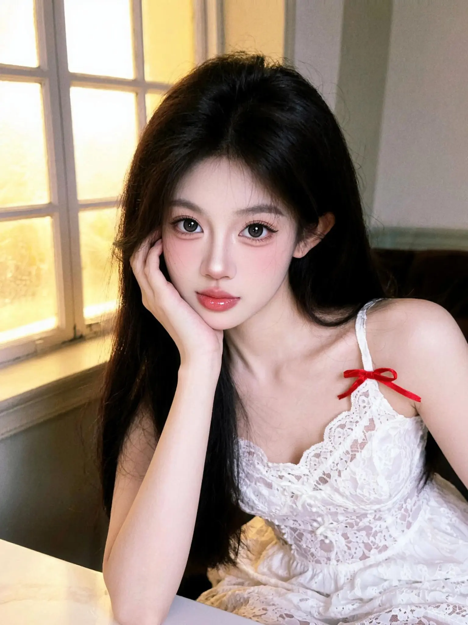 AI少女蕾丝写真 甜系女孩 写真情绪片