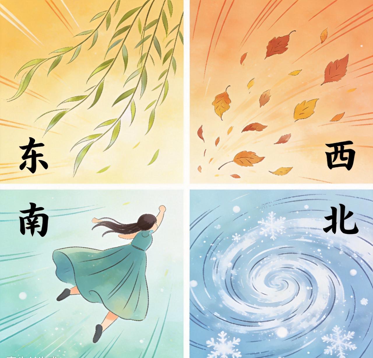 上联，淋春夏秋冬雨，请你赐教！吹东西南北风。\品酸甜苦辣味。