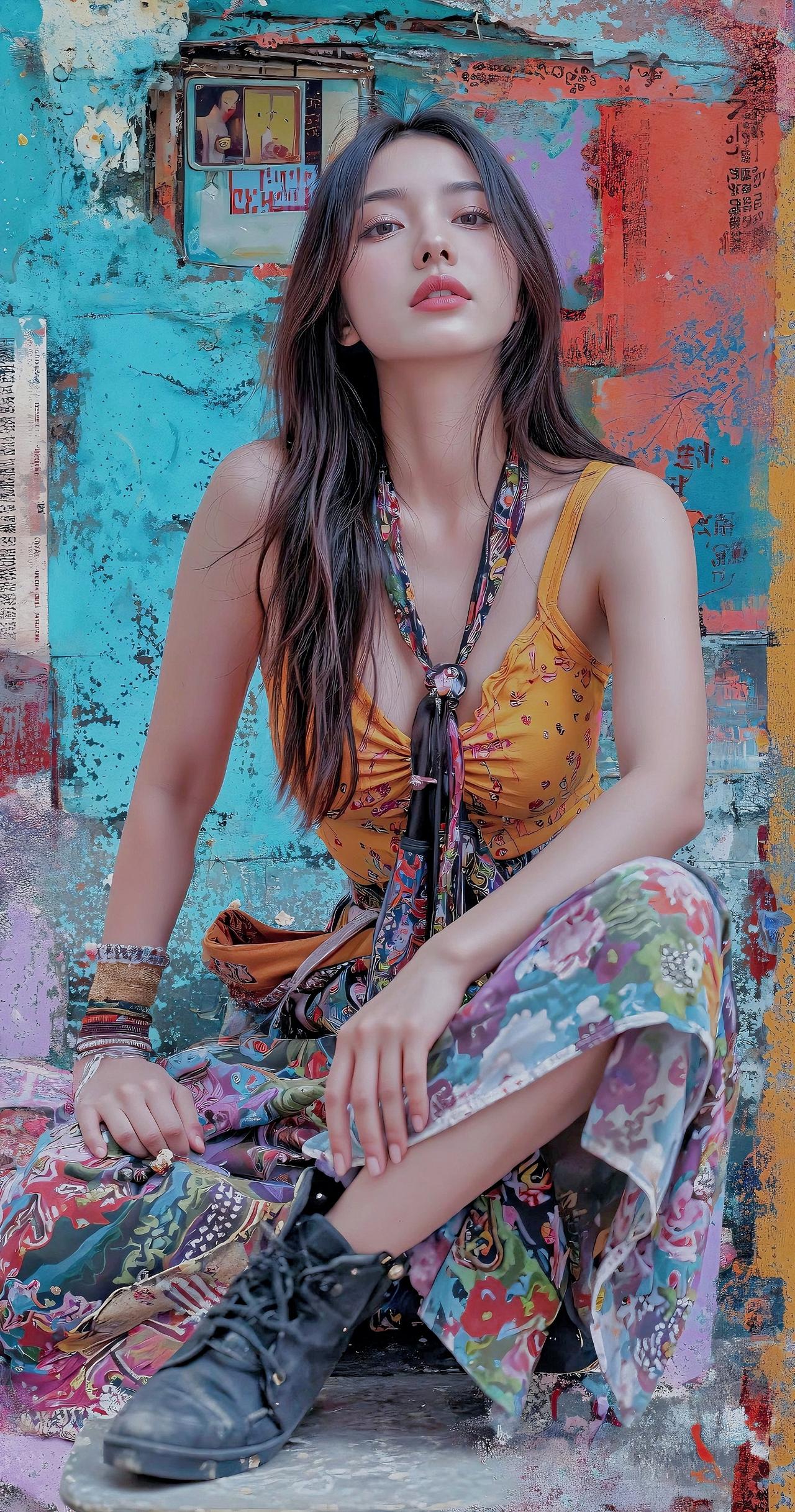 花间美人坐，彩裙映墙红。
拥有绝美身材,是种怎样的体验? 
色彩斑斓的街头风穿搭