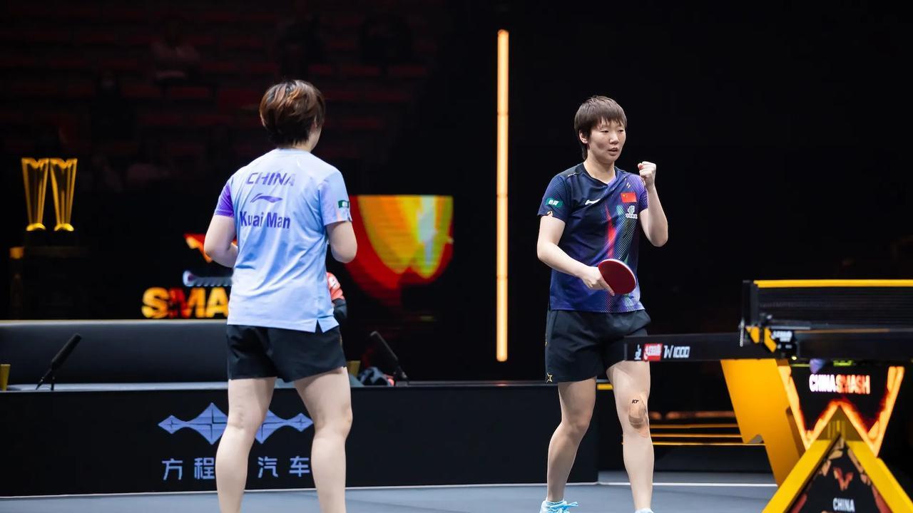 国乒女双这对王牌组合，又把日本强档打服了！
WTT中国大满贯女双决赛，蒯曼/王曼