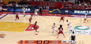 确实是好久没看到张文逸，快要忘记有这么一个人了。山西男篮vs广东男篮