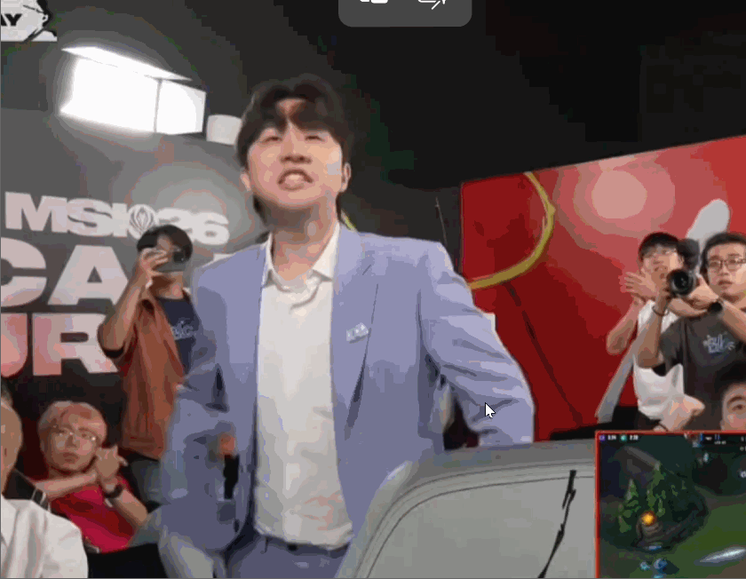 谁的表情：BLG对战T1BLG战胜T1