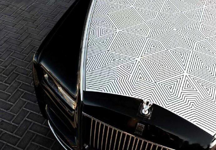 劳斯莱斯幻影“斑斓格影（Arabesque）”新作，采用激光雕刻工艺的机舱盖，致