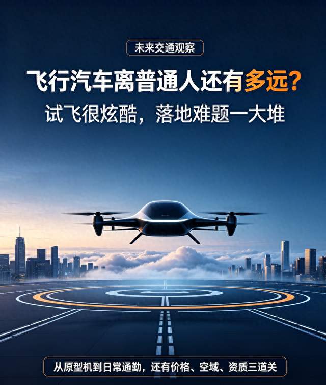 飞行汽车离普通人还有多远？看着很炫酷，现实难题一大堆