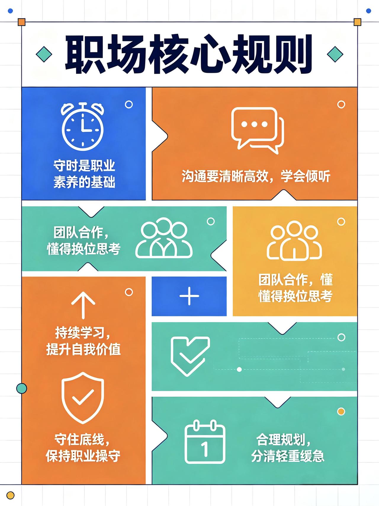 给职场新人献上最真诚的建议，你只管做好本职工作，其他的一切与你无关。
把同事当成