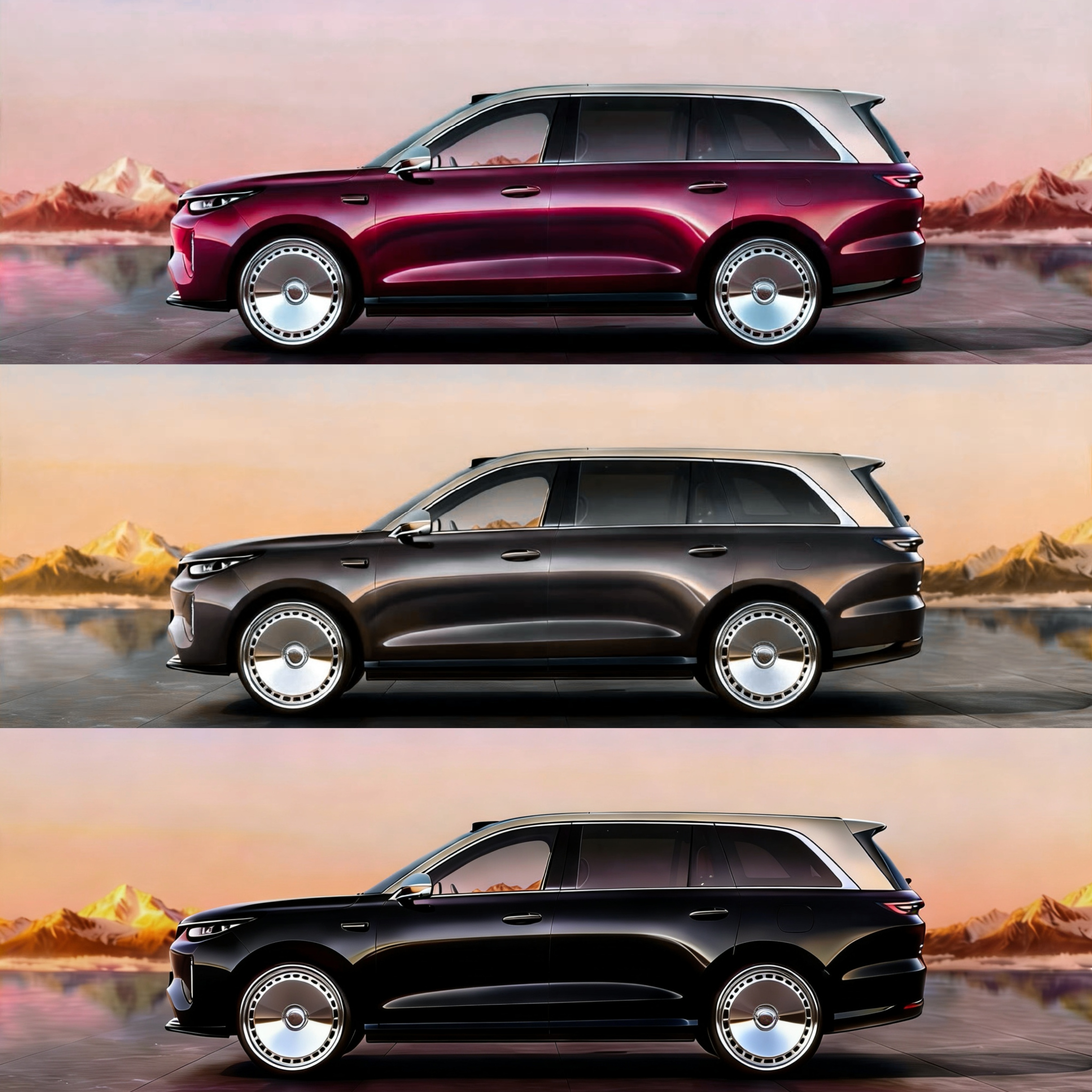 V9X用大饼车轮帅不帅？我AI了一组看看效果～ 