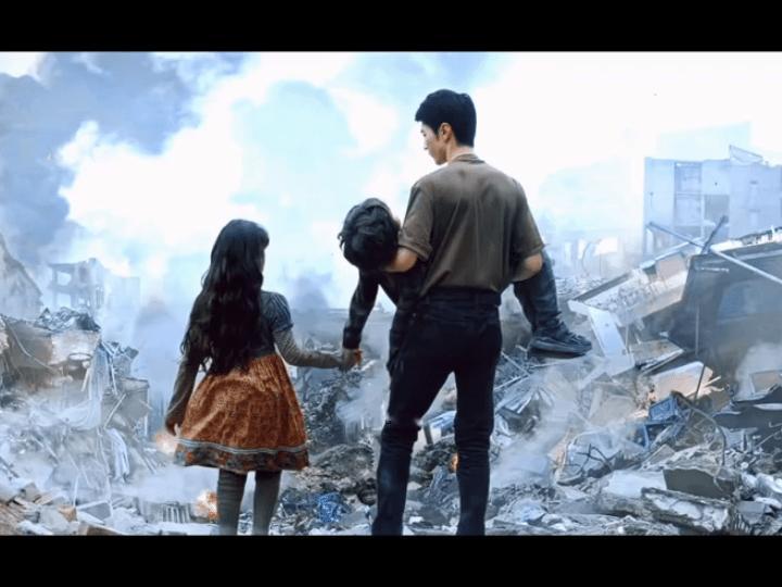 陈哲远白色橄榄树神级瞬间  陈哲远在《白色橄榄树》中的战地背影，不仅仅是一个画面