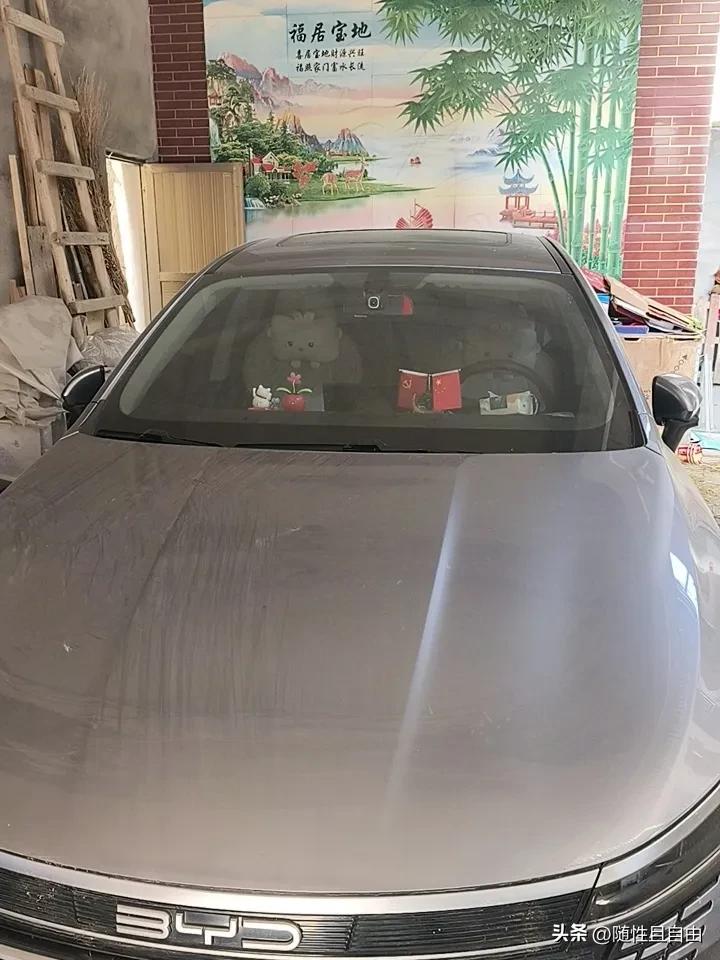 车停在这里已经快两个月了，没动一下。虽然是比亚迪，但是也是我十几万买的。没有钱加