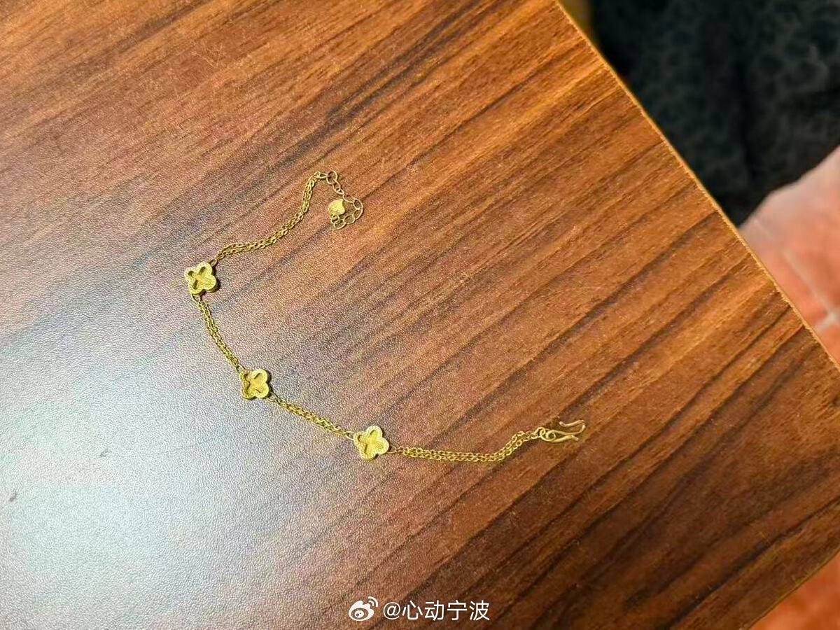 宁波海曙网格员拾金不昧两万金链完璧归赵 近日，宁波海曙网格员黄筱斐，在日常巡查时