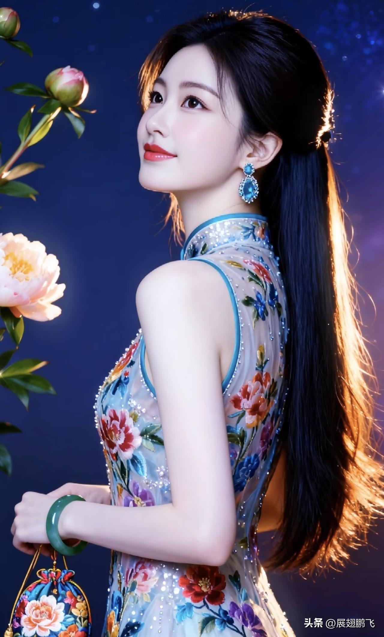梦幻仙女风，花海中的优雅女神紫色花海少女 花海少女感 梦幻花海仙女 花海少女感 