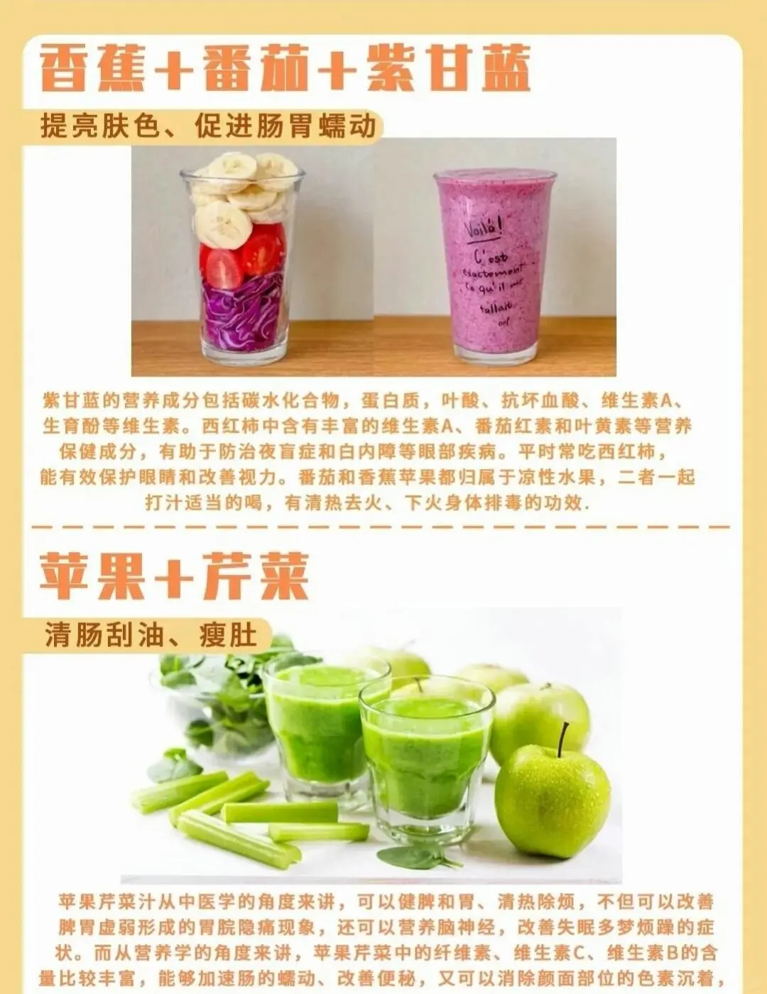 10种减脂清肠果汁的做法 ✅春天来了喝点啥