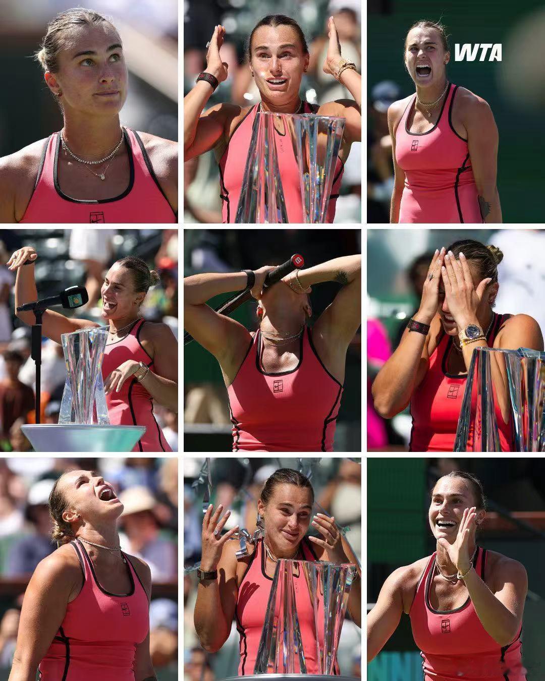 戴着订婚大钻戒💍比赛，萨巴不是第一个——2004年库尔尼科娃就戴着上场了，但她