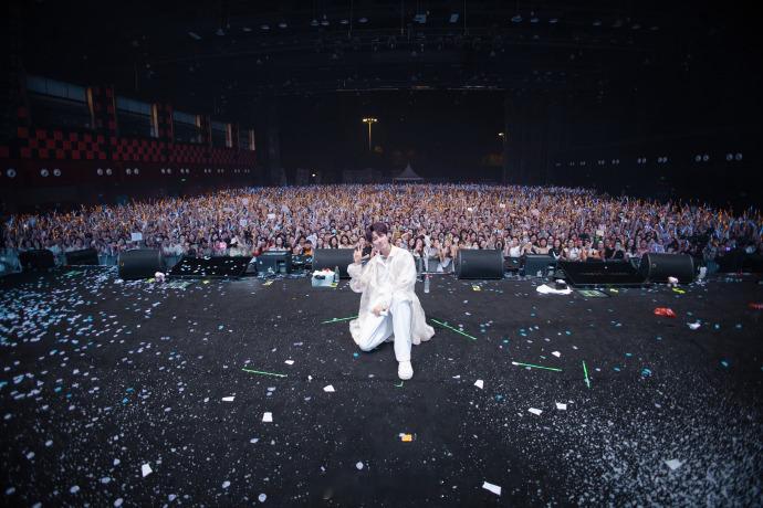 #卓沅晒粉丝的郁金香花海##卓沅合肥站巡演plog# 卓沅的合肥站巡演plog宛