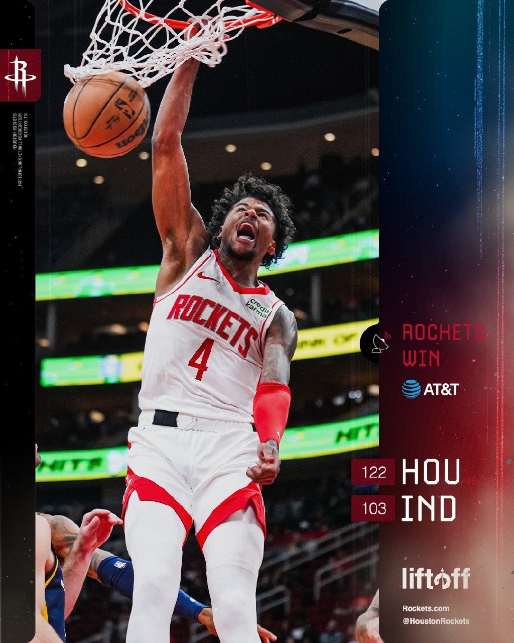 #步行者vs火箭##NBA季前赛##休斯顿火箭# 季前赛开门红！全新版本的火箭以