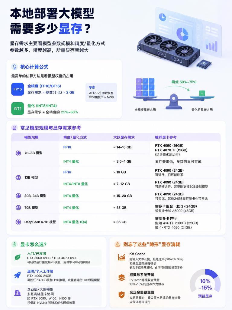 本地部署大模型需要的显卡本地部署