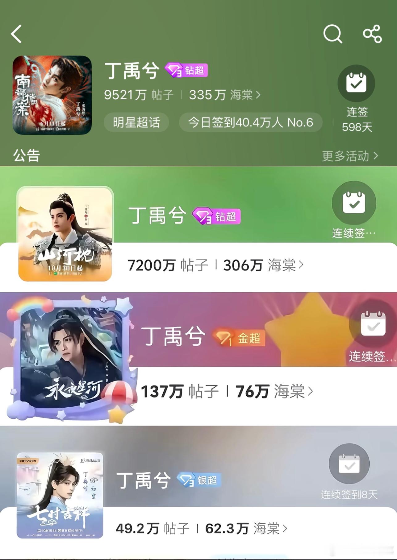 一部又一部角色堆砌起属于丁禹兮的绿海 