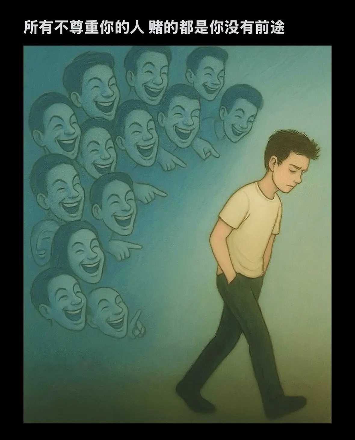 所有不尊重你的人 赌的都是你没有前途