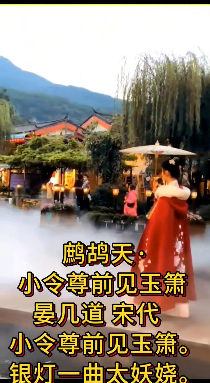 鹧鸪天·小令尊前见玉箫。
晏几道宋代。
小令尊前见玉箫。
银灯一曲太妖娆。
歌中