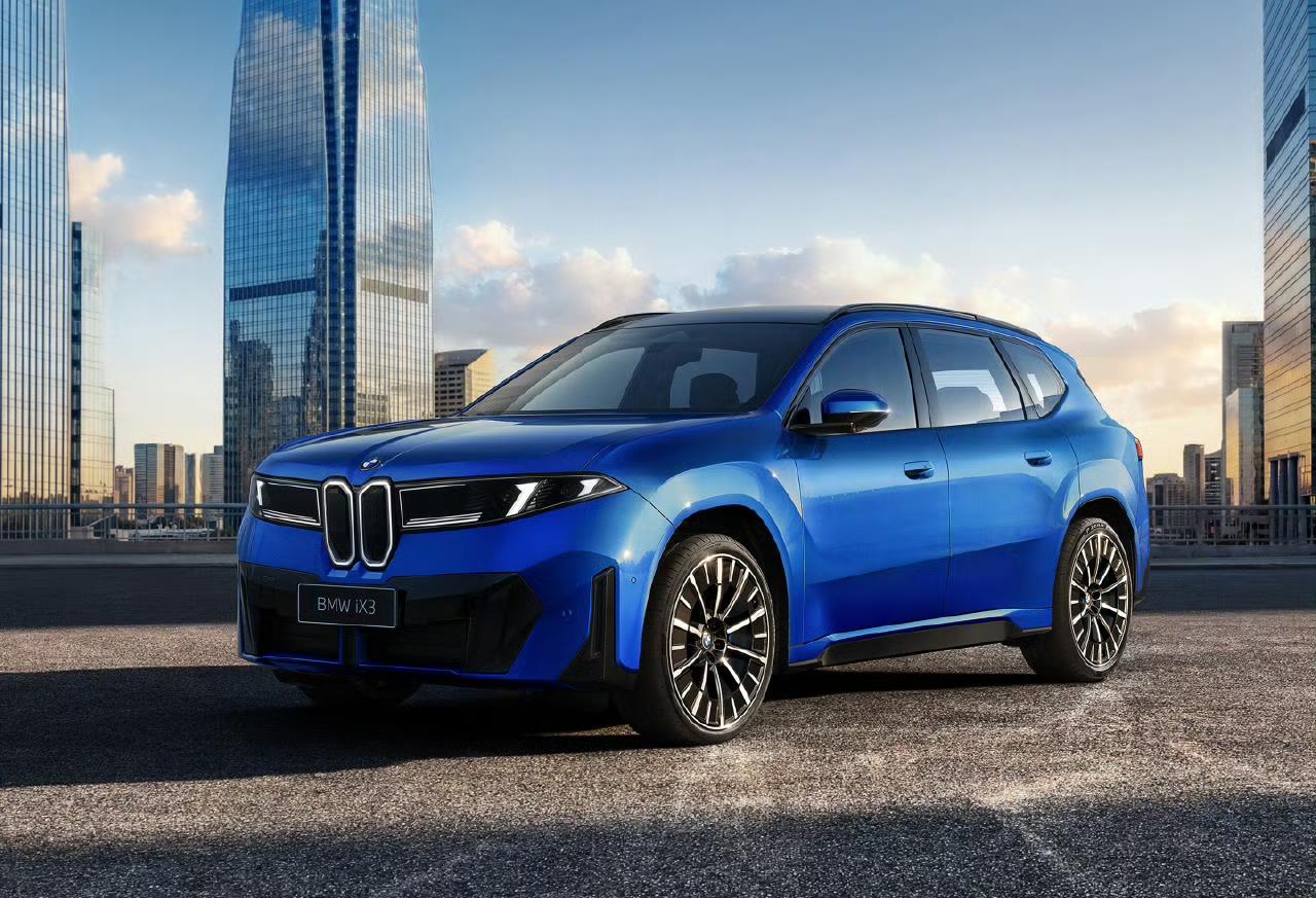 国产全新宝马iX3长轴距版官图，前脸“原汁原味”海外版设计
长轴距版的轴距300