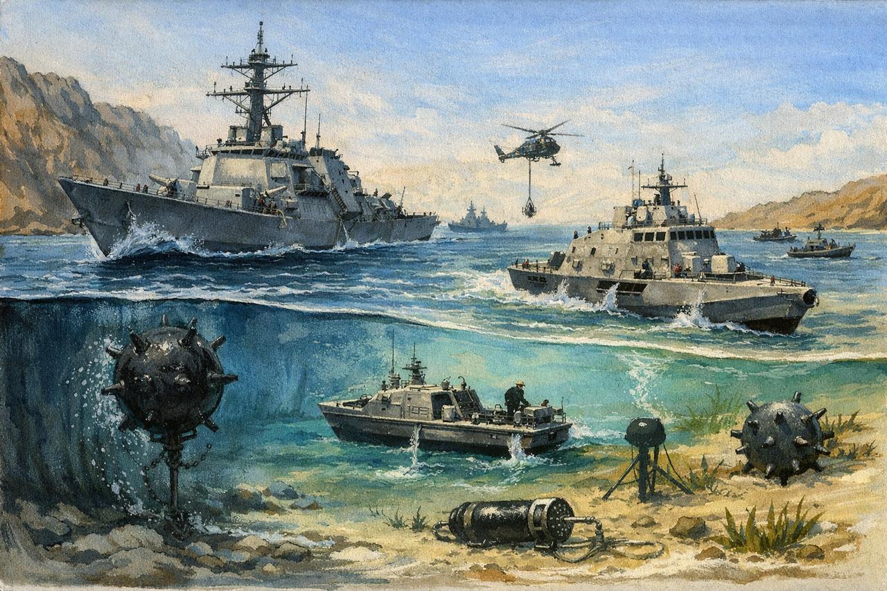 为什么美国海军到现在还没有派出主力军舰直接进入霍尔木兹海峡去维持秩序或者护航，而