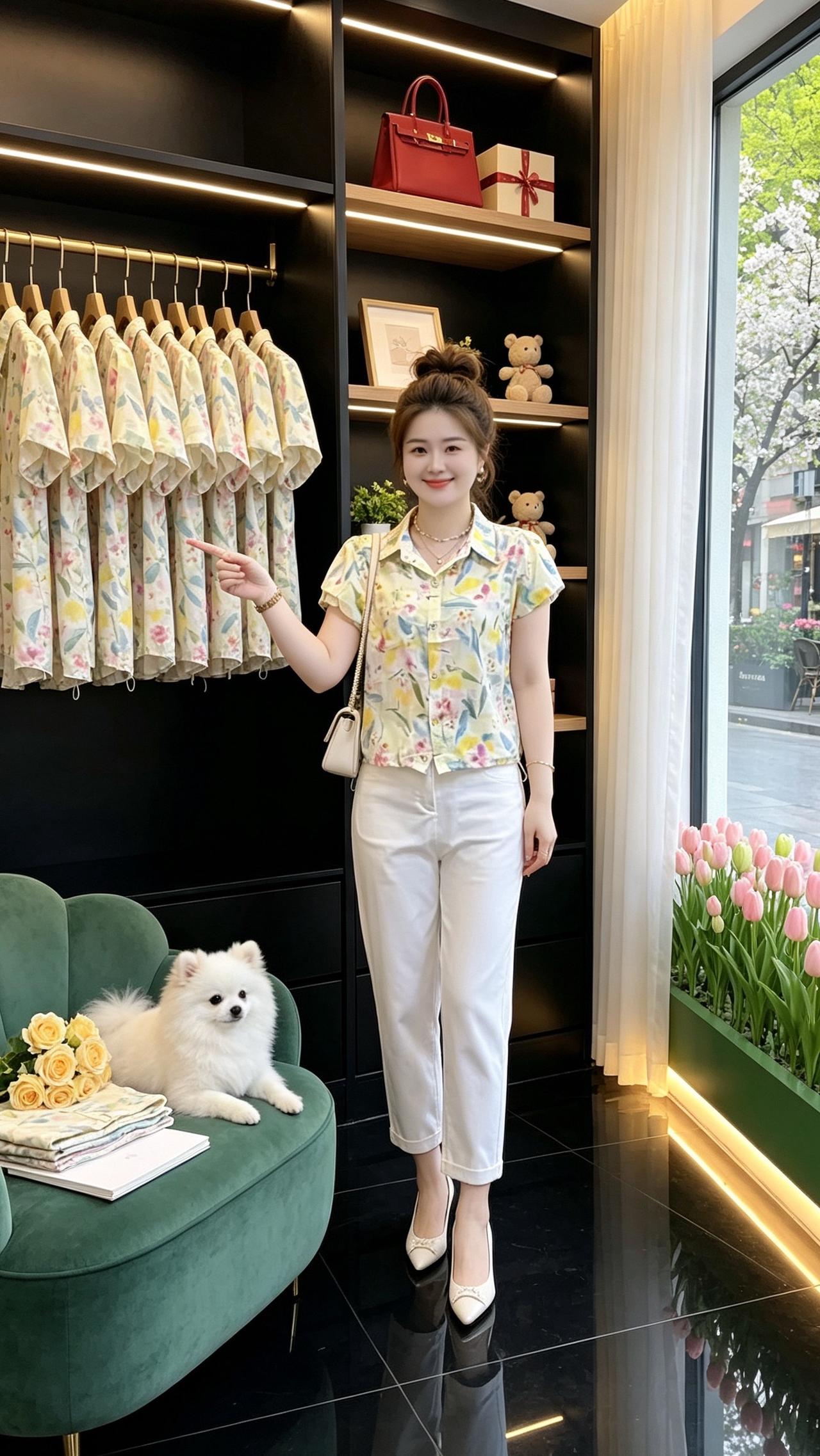 碎花衬衫休闲百搭洋气减龄谁穿谁好看