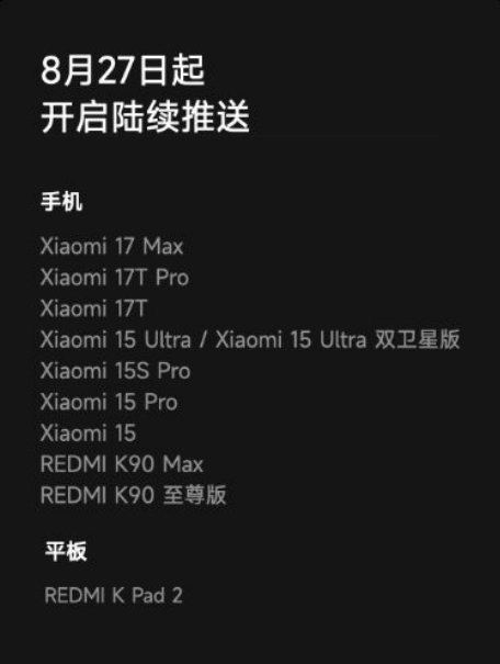 过两天米15s Pro可以申请OS4内测了，这个是真的期待 