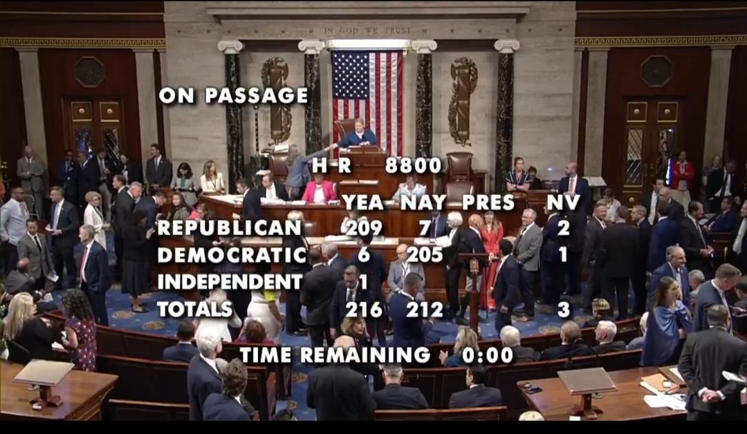 美国众议院刚刚通过了《国防授权法案》（NDAA），法案现将送交参议院审议；如果参
