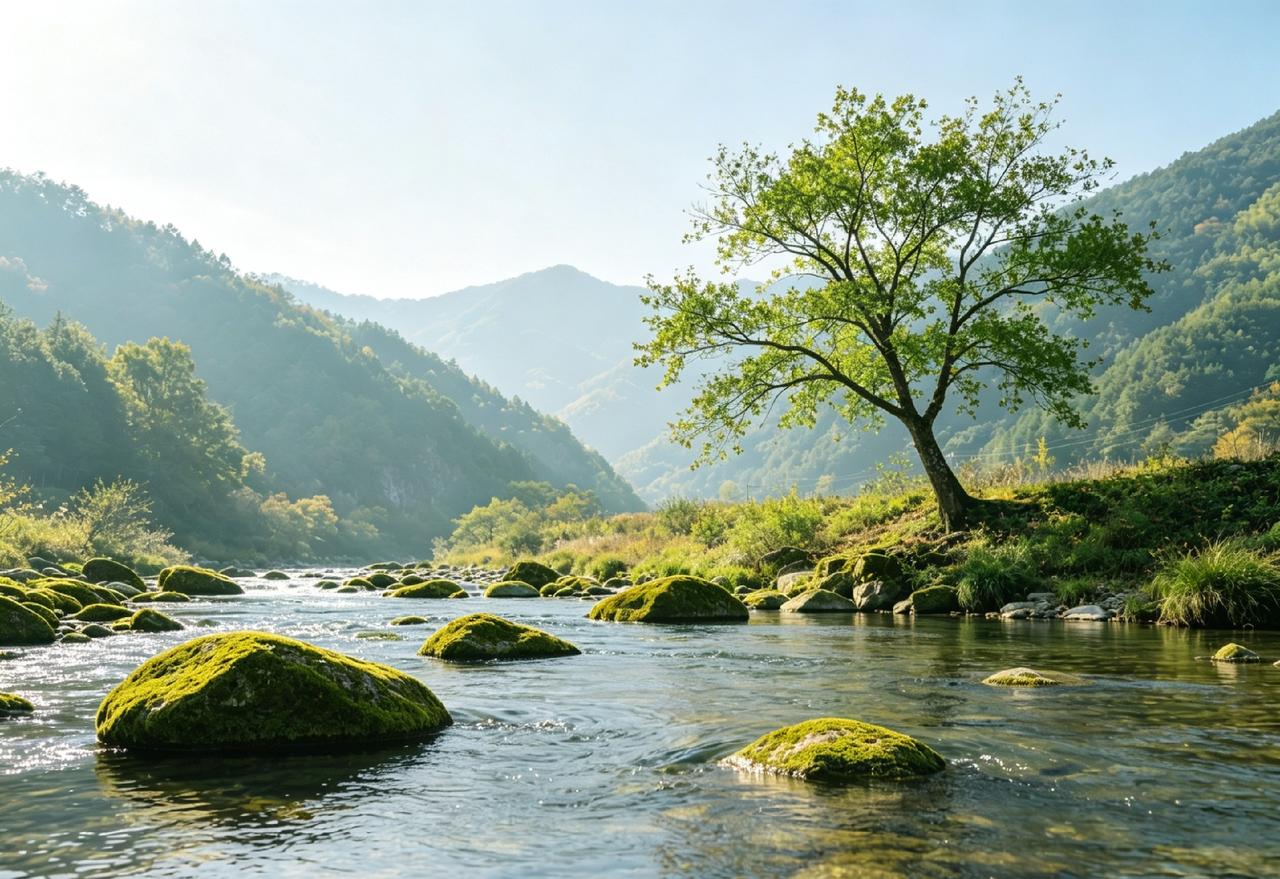 日子如溪水，不急不缓地流。你看那山间的石头，被水磨去了棱角，圆润了，却更坚实了。