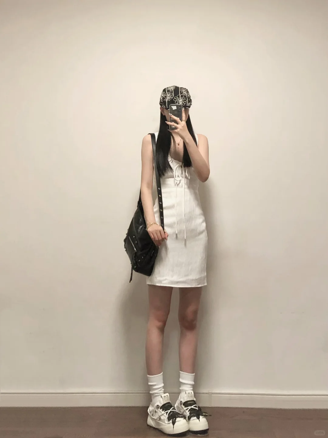 173 104｜高妹可以相信我买白色连衣裙的眼光