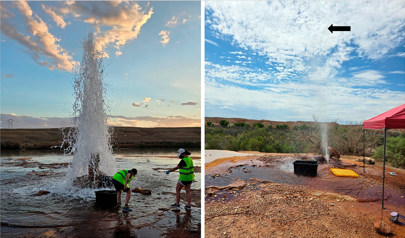 美国犹他州东部有一片干燥的荒漠，黄沙、红岩、烈日，怎么看都和“海洋”两个字搭不上